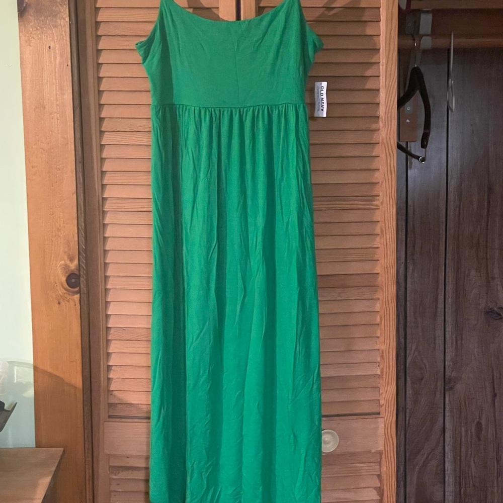 Old Navy Vibrant Green Maxi Dress